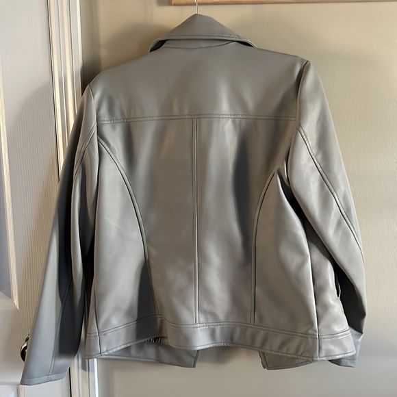 a.n.a Faux Leather Grey Jacket - Picture 4 of 4